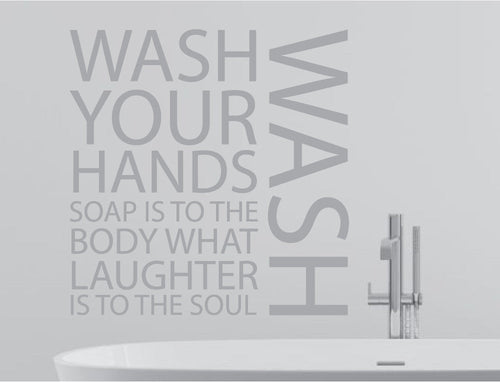 Wash Your Hands Wall Art Sticker