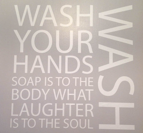 Wash Your Hands Wall Art Sticker