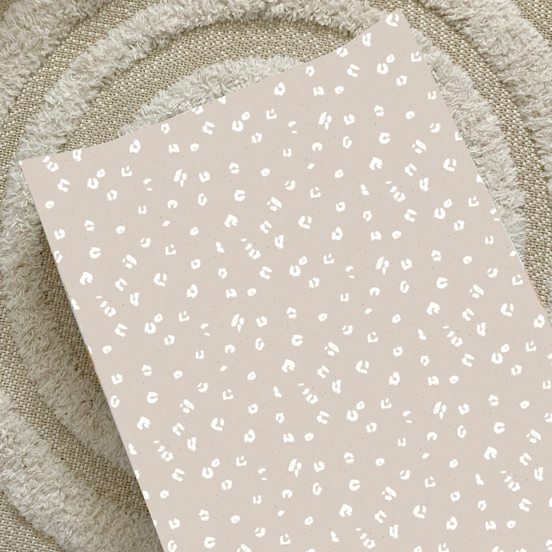 Anti-Roll Wedge Baby Changing Mat - Sand Animal Print