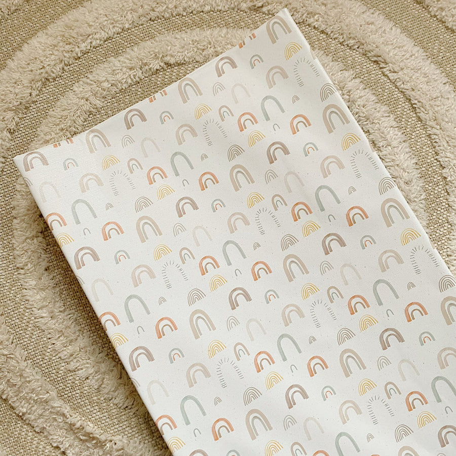 Anti-Roll Wedge Changing Mat - Unisex Abstract Rainbow