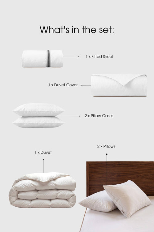 Percale Move-In Bedding Set