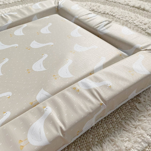 Standard Changing Mat - White Goose Unisex Print