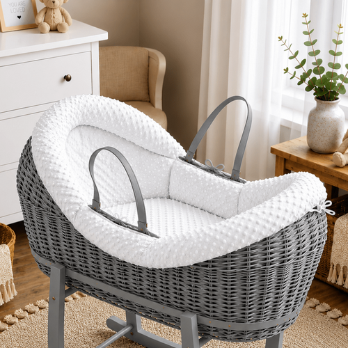 Wicker Pod Baby Deluxe Moses Basket-No stand included