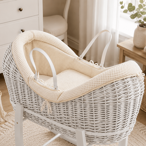 Wicker Pod Baby Deluxe Moses Basket-No stand included