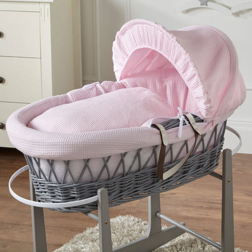 Wicker Moses Basket-No stand included.