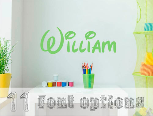 Name Wall Stickers – Personalised Vinyl Decals for Bedrooms & Nursery