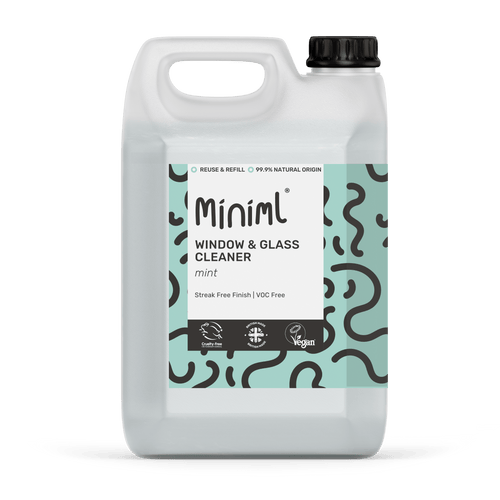 Miniml Mint Window & Glass Cleaner 5L Refill | Streak-Free Shine