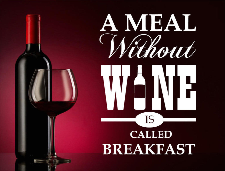 Humorous Wine Wall Sticker Quote