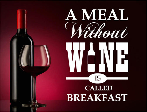 Humorous Wine Wall Sticker Quote
