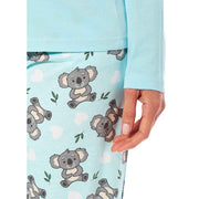 Daisy Dreamer Women's Koala Bear Print Pyjama Set 100% Cotton Easy Care Super Soft Cosy Sleepwear