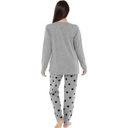 Daisy Dreamer Women's Cotton Pyjama Set With Elasticated Patterned Bottoms Super Soft Cosy Sleepwear
