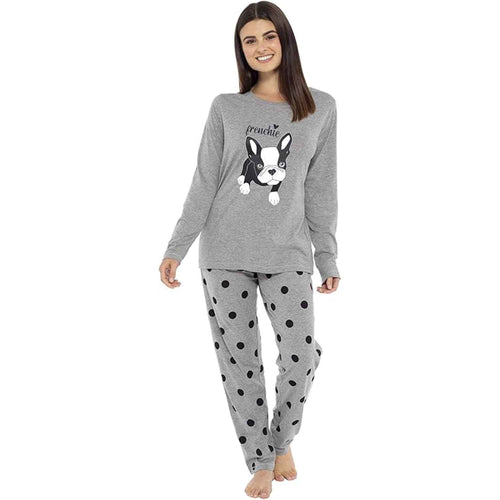 Daisy Dreamer Women's Cotton Pyjama Set With Elasticated Patterned Bottoms Super Soft Cosy Sleepwear