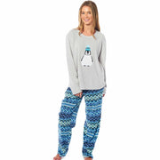 Daisy Dreamer Women's Thermal Fleece Pyjama Set Long Sleeve Warm Winter Nightwear