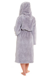 Daisy Dreamer Women's Fleece Hooded Robe Snuggle Touch Velvet-Soft Loungewear UK Sizes