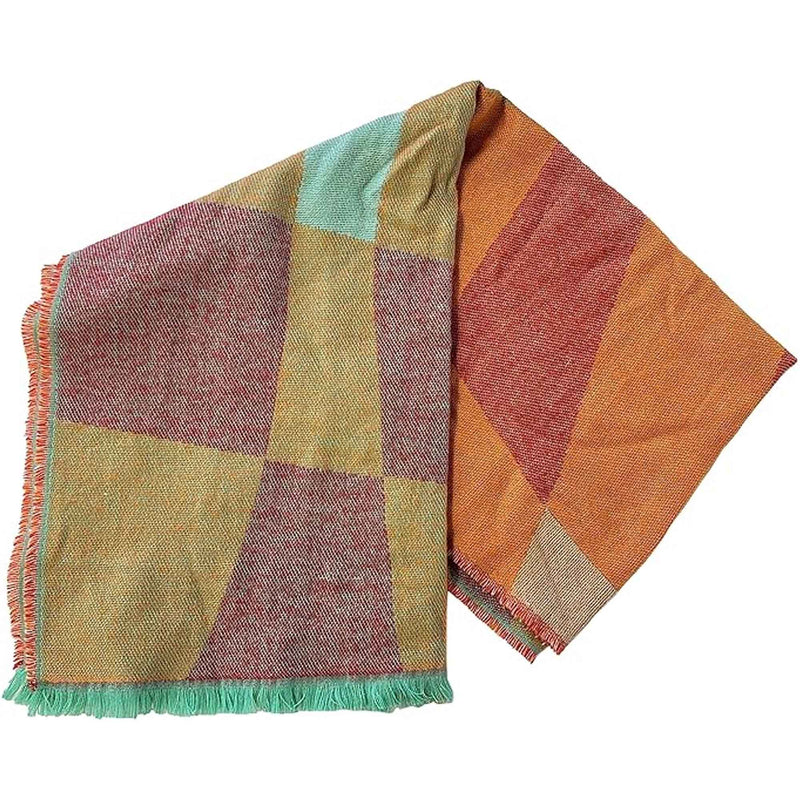 Sock Stack Women's Soft Woven Winter Scarves Lightweight Cosy Acrylic Wraps Multicolor