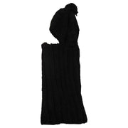 Sock Stack Women's Thermal Beanie Hat 2-In-1 Snood Scarf Cable Knit Pom Pom Winter