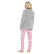 Daisy Dreamer Womens Fleece Pyjama Set Ultra Soft Polar Bear Print Cosy Winter Easy-Care Cotton Rich Sleep Set