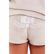 Daisy Dreamer Women's Hooded Fleece Pyjama Set With Shorts Ultra Soft Fluffy Loungewear