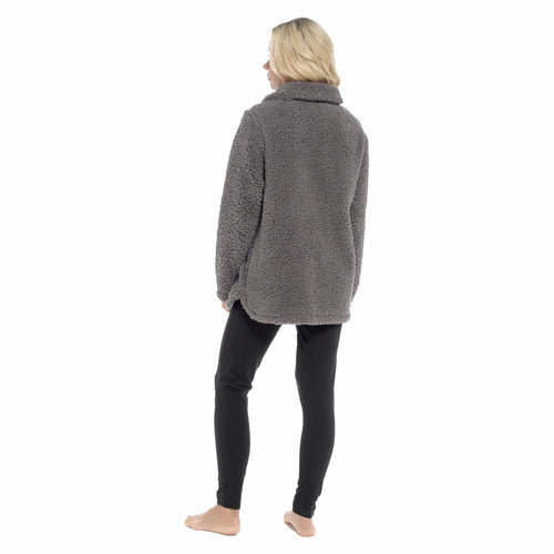 Daisy Dreamer Women's Sherpa Lounge Set With Double Pocket Top And Leggings Ultra-Soft