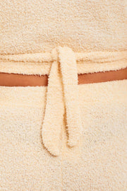 Daisy Dreamer Women's Teddy Fleece Loungewear Set With Long Sleeve Wrap Top And Stretch