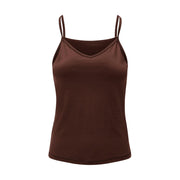 Womens Merino Cami, Chocolate Brown