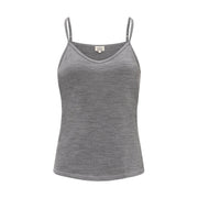 Womens Merino Cami, Grey Marle
