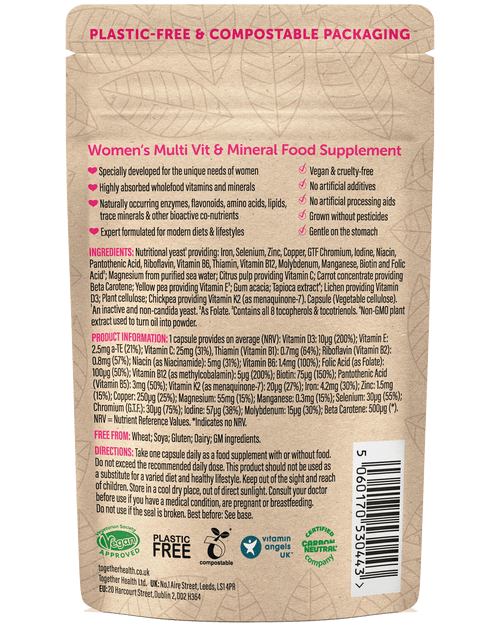 Women’s Multivitamin – Vegan – 30 Capsules