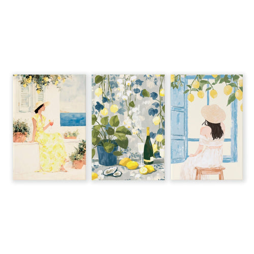 Workplace office decor | Set of 3 Italian Lifestyle Wall art Prints