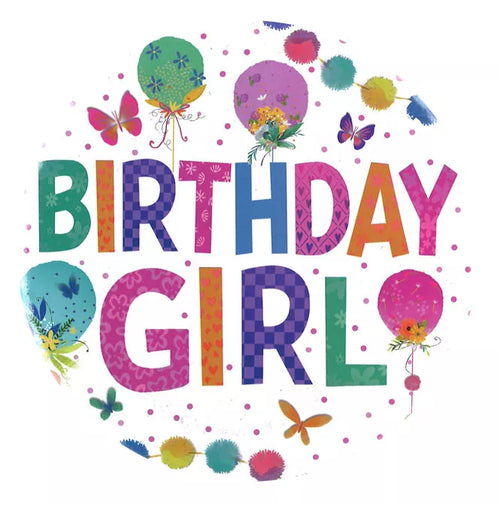 Jumbo Birthday Girl Pink Badge Party Fun Celebration Girls Children Kids