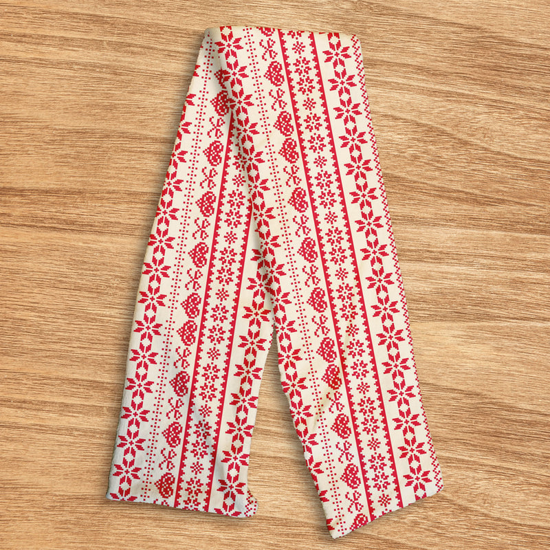 Red Christmas Jumper Pattern - Soft Fleece scarf