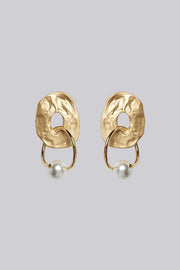 Louche Zane Pearl Pendant Earring