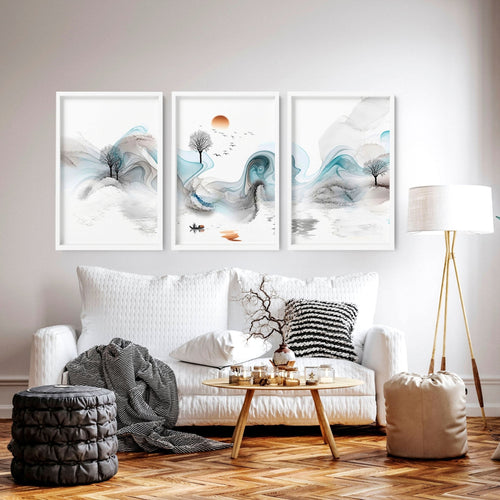 Zen Wall Art – Set of 3 Framed Prints | Japanese