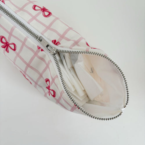 Nappy Wallet - Pink Bows